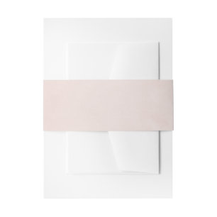 Blush Pink Invitation Belly Band