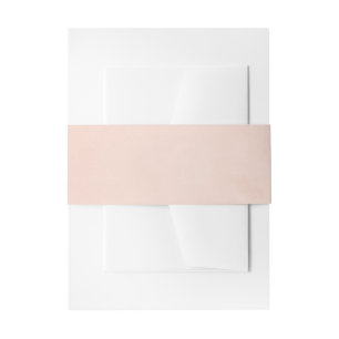 Blush Pink Invitation Belly Band