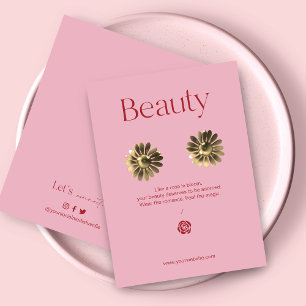 Blush Pink Jewellery Earring Display Card
