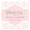 Blush Pink Lace Doily Thank You Name Stickers
