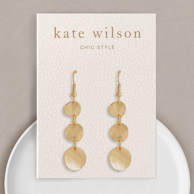 Blush Pink Leather Earring Display Card (Creator Uploaded)