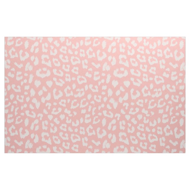 Blush Pink Leopard Print Fabric (Fat Quarter)