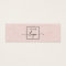Blush pink linen logo QR stud earring display card
