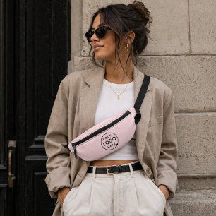 Blush Pink   Logo Business Professional Bum Bags