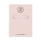 Blush Pink Logo Hoop Earrings Display Card