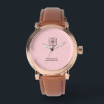 Blush Pink Logo | Modern Professional Branding Watch<br><div class="desc">Showcase your brand with this blush pink modern custom logo design. Perfect for corporate gifts,  employee recognition,  or promotional items,  this professional design allows your business logo to stand out in style. Sleek,  feminine,  and versatile—ideal for creating a polished corporate identity.</div>