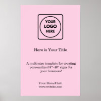 Blush Pink Logo | Modern Promotional Branding