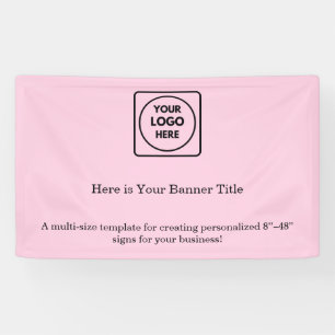 Blush Pink Logo   Professional Business Branding Banner