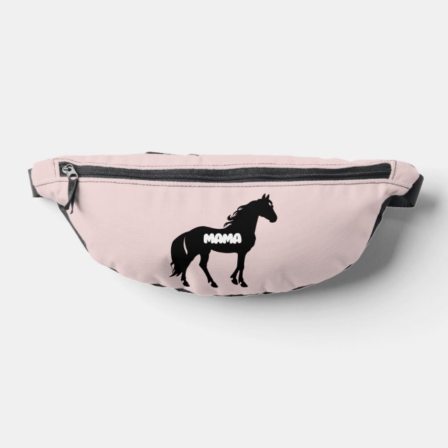 Blush Pink Mama Horse Mother's Day Gift Bum Bags (Lay Down)