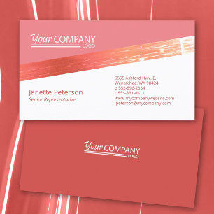 Blush Pink, Mauve Business Card
