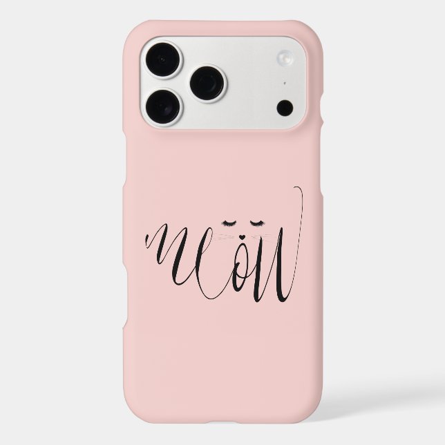 Blush Pink Meow Cat (Back)