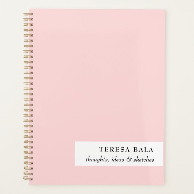 Blush Pink Minimalist 2026 Design Planner (Front)