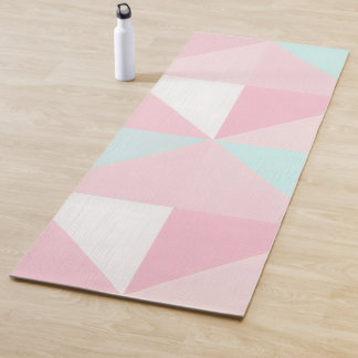 Blush Pink Mint Abstract Popular Collection Yoga Mat