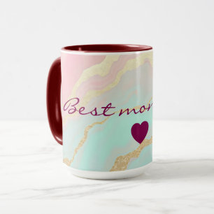 Blush Pink Mint Gold Luxury Popular Collection Mug