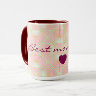 Blush Pink Mint Gold Luxury Trendy Collection Mug