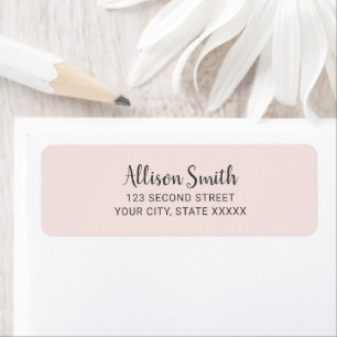 Blush Pink Modern Minimalist Girly