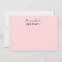 Blush Pink | Modern Minimalist Monogram Design