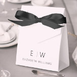Blush Pink Modern Minimalist Monogram Name Favour Box<br><div class="desc">Elevate your event's favours with our Classic Elegant Modern Minimalist Monogram Favour Box. Meticulously designed, these favour boxes seamlessly blend timeless sophistication with contemporary minimalism, making them a stylish and memorable addition to your celebration. Crafted with precision and attention to detail, these favour boxes are more than just containers; they...</div>