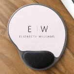 Blush Pink Modern Minimalist Monogram Name Gel Mouse Mat<br><div class="desc">Upgrade your workspace with our Classic Elegant Modern Minimalist Monogram Mouse Pad. This sophisticated mouse pad seamlessly marries timeless elegance with contemporary minimalism, adding a touch of refinement to your desk. Crafted with meticulous attention to detail, this mouse pad is more than just a functional accessory; it's a personalised statement....</div>