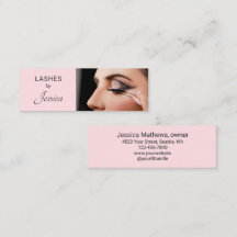 Blush Pink Modern Minimalist Photo Makeup Lashes