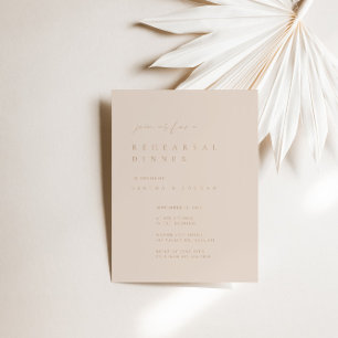 Blush Pink Modern Rehearsal Dinner Invitation