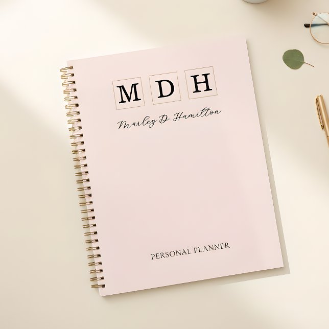 Blush Pink Monogram Personal Planner (Creator Uploaded)
