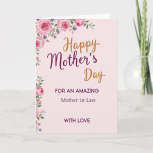 Blush Pink Mother In Law Card