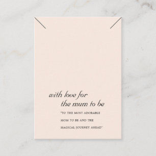 BLUSH PINK MUM TO BE GIFT NECKLACE DISPLAY CARD