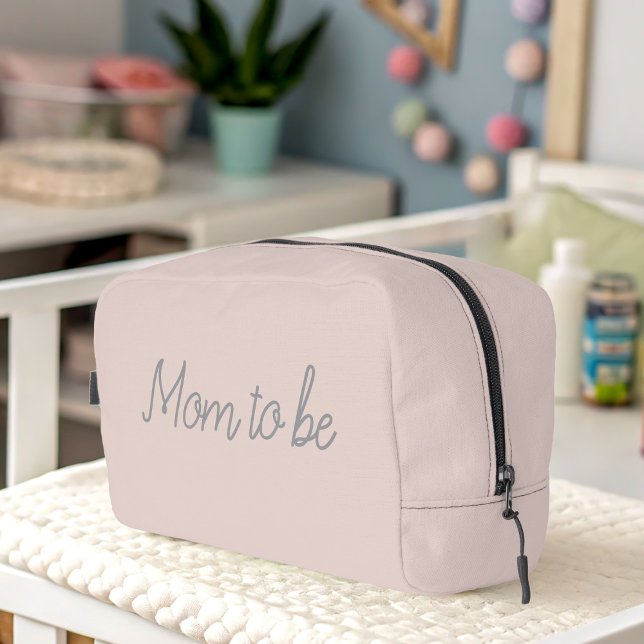 Blush Pink Mum to be Toiletry Bag Dopp Kit (A soft pink Toiletry Bag for the Mum to Be. Just add your name)