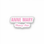 Blush Pink Name Makeup Artist Business Custom<br><div class="desc">Printed with custom blush pink text,  this is perfect for those who are looking for cool designs.</div>