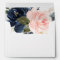 blush pink navy blue floral envelopes 5x7 card