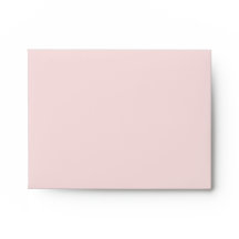 Blush Pink Note Card Envelope w/ Return Address
