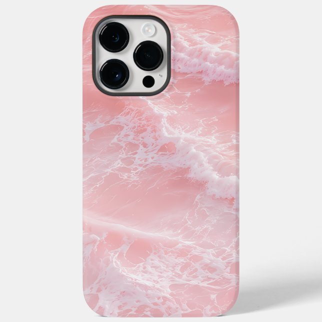 Blush Pink Ocean Waves Case-Mate iPhone Case (Back)