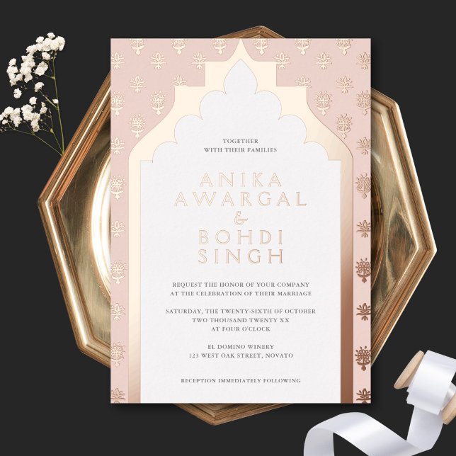 Blush Pink Ornate Indian Wedding Rose Gold (Creator Uploaded)
