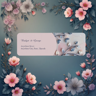 blush pink & pearl tone botanical Branch wedding