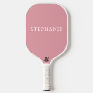 Blush Pink Personalised Name Pickleball Paddle