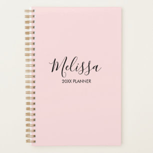 Blush Pink Personalised Planner