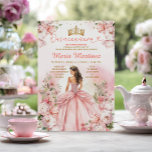 Blush Pink Princess Dress Floral Gold Mis Quince Invitation<br><div class="desc">Blush Pink Princess Dress Floral Gold Mis Quince Invitation
Quinceañera 15 Anos,  16th Birthday Gold Glitter</div>