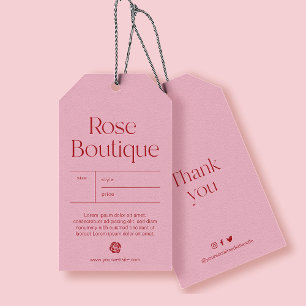 Blush Pink Product Clothing Hang Tag