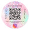 Blush pink purple business salon qr code Instagram