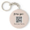Blush Pink QR Code Business Card Your Logo Custom 
