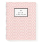 Blush Pink Quatrefoil Personalised Notebook