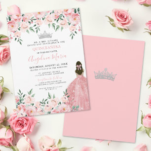 Blush Pink Quinceanera Invitation