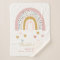 Blush Pink Rainbow Baby Script Birth Stats