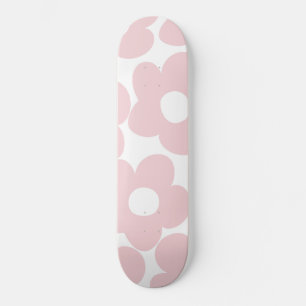 Blush Pink Retro Daisies #1 #decor #art Skateboard