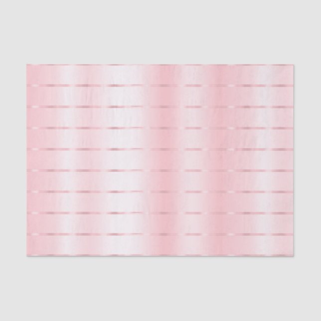 Blush Pink Ribbon Bridal Shower Tissue Paper (Front)