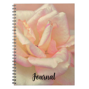 Blush Pink Rose Dreamy Art Journal Notebook