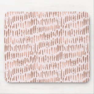 Blush Pink Rose Gold Abstract Mouse Mat