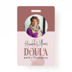 Blush Pink & Rose Gold Birth Photo Doula