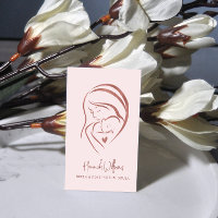 Blush Pink & Rose Gold Birth & Postpartum Doula